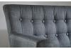 Grey Fabric Upholstered 3 Seater Sofa,Button Back,Retro Scandinavian Style 4